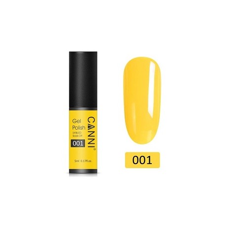 001 5ml Lemon Yellow CANNI Mini Gel Polish