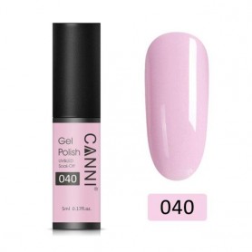 040 5ml Soft Pink Canni Mini gelinis nagų lakas