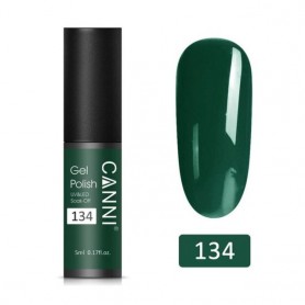 134 5ml Solid Green Canni Mini gelinis nagų lakas