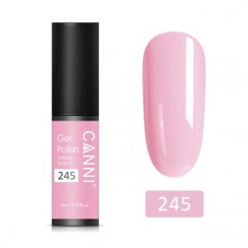 245 5ml Smoke Pink Canni Mini gelinis nagų lakas