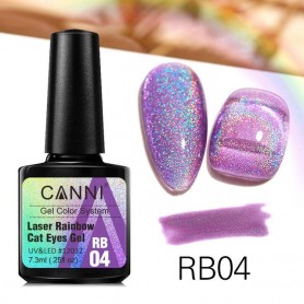CANNI Laser Holographic Rainbow gel polish 7.3ml RB04