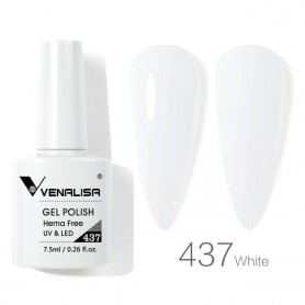 7.5ml VENALISA HEMA FREE gel polish 437 White