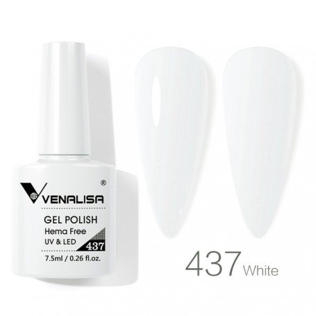 437 7.5ml VENALISA HEMA FREE гель лак белый