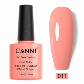 011 7.3ml Solid Light Pink Canni Gelinis nagÅ³ lakas