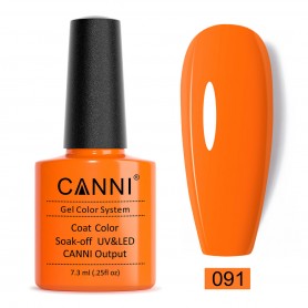 091 7.3ml Bright Orange Canni gelinis nagų lakas