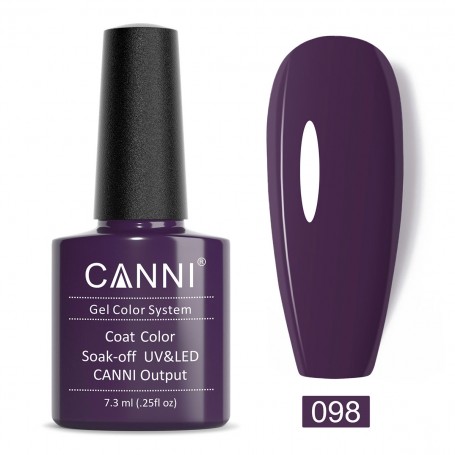 098 7.3ml Charming Purple Canni gelinis nagų lakas