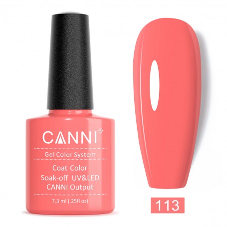 113 7.3ml Candy Pink Canni gelinis nagų lakas