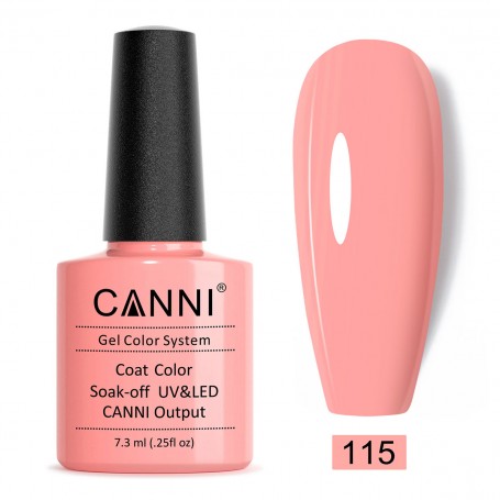115 7.3ml Fresh Pink Canni gelinis nagų lakas