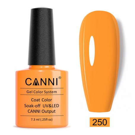 250 7.3ml Luminouse Orange Canni gelinis nagų lakas