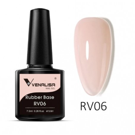 VENALISA RV06 camouflage rubber gel polish base BEIGE, 7.5ml