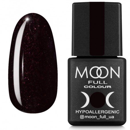 Gelinis lakas MOON FULL color Gel polish , 8 ml 668 šokoladinė slyva su blizgučiais