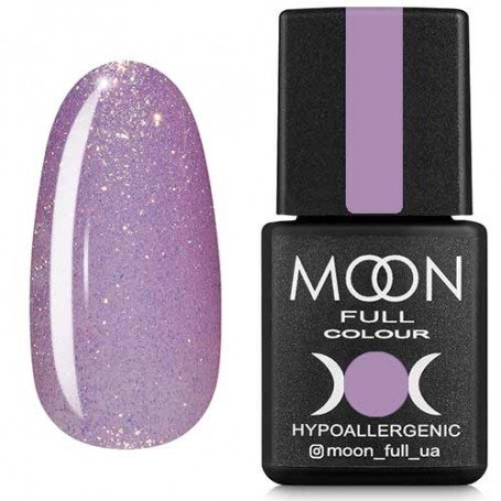 Гель-лак MOON FULL color Gel polish , 8 ml 305 светло-сиреневый с золотистым шиммером