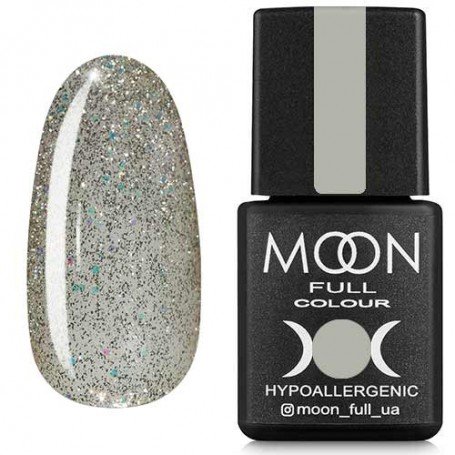 Gel polish MOON FULL color Gel polish , 8 ml 313 white gold shimmery