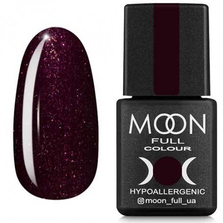 Gēla laka MOON FULL color Gel polish , 8 ml 315 nogatavojies ķirsis ar spīdumiem