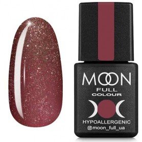 Гель-лак MOON FULL color Gel polish , 8 ml 320 темно-розовый винтажный с мелким шиммером