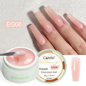 Gelis nagų priauginimui CANNI Cream Extension Gel 28g EG06