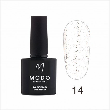 MODO Top NON-WIPE Black Dot14, 10ml bez lipīguma