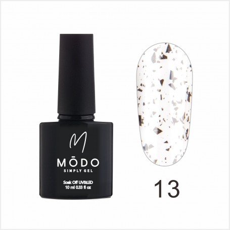 MODO Top NON-WIPE Black Eggshell13, 10ml bez lipīguma