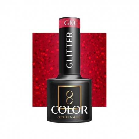glitter G10 Ocho Nails 5g Gēla laka