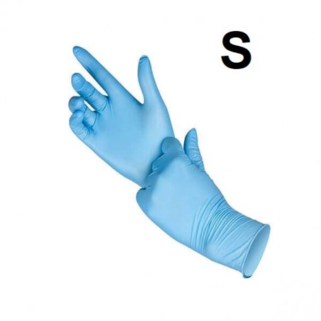 Nitrile disposable gloves, blue, S, 100pcs.