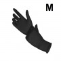 Nitrile disposable gloves, black, M, 100pcs.
