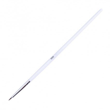 Kaunistuspintsel 000, valge plastik, harjaste pikkus 7mm