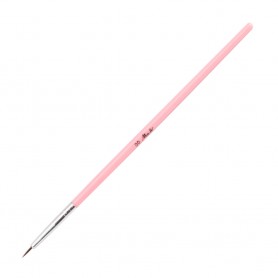Кисть декоративная 00, розовая, пластик, длина щетины 10 мм.