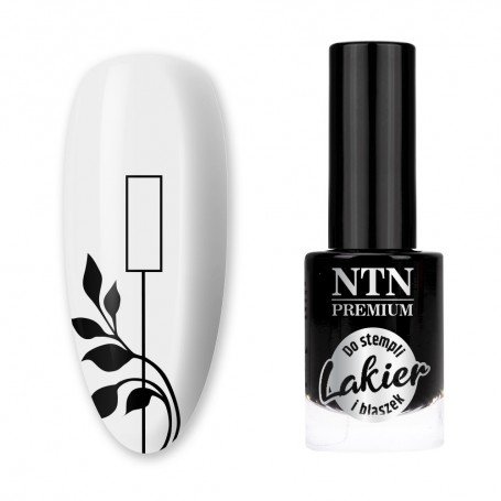 NTN Premium juodas štampavimo lakas 7ml Nr.99