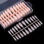 Gel nail tips 240 pcs. Stiletto Soft Nude