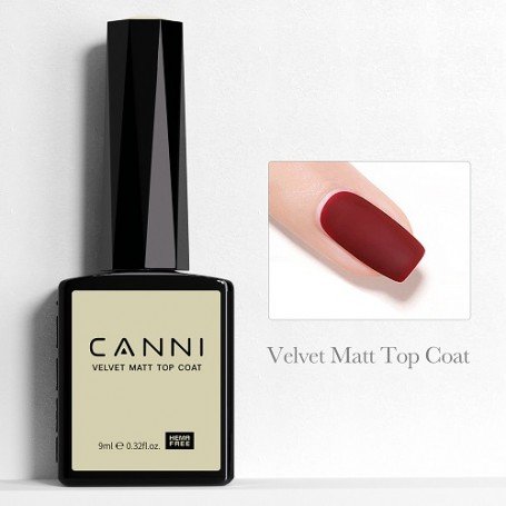 9ml CANNI Velvet Matt Top Coat HEMA FREE, TPO FREE