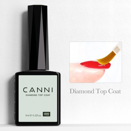 9ml CANNI Diamond top coat HEMA FREE, TPO FREE