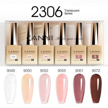 9ml CANNI Nail Gel 6 Colors Set 2306