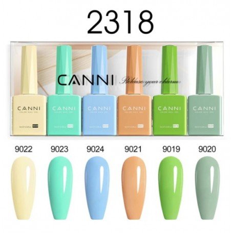 9ml CANNI 6 krāsu komplekts 2318