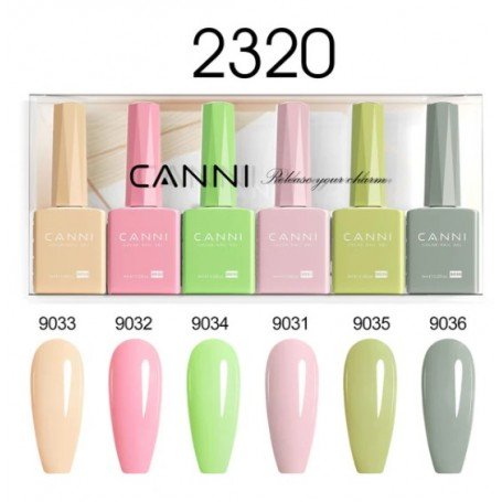9ml CANNI 6 krāsu komplekts 2320