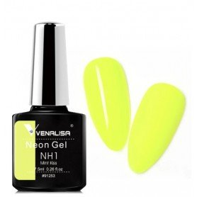 NH1 Mint Kiss 7.5ml VENALISA NEON gelinis nagų lakas