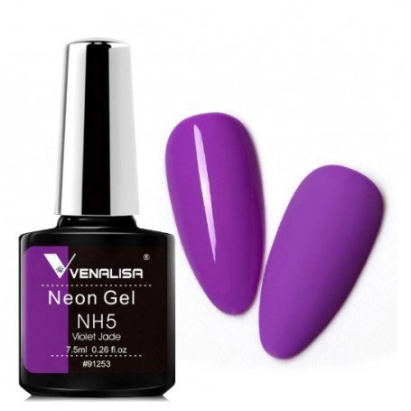 NH5 Violet Jade 7.5ml VENALISA NEON gelinis nagų lakas