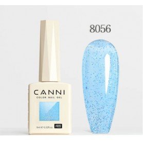 CANNI gelinis nagų lakas 8056 su blizgučiais 9ml