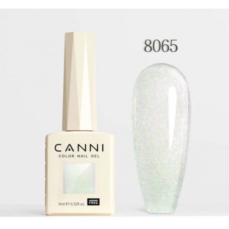 Gelinis nagų lakas su perlo efektu CANNI  8065