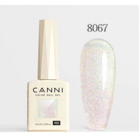 Gelinis nagų lakas su perlo efektu CANNI  8067