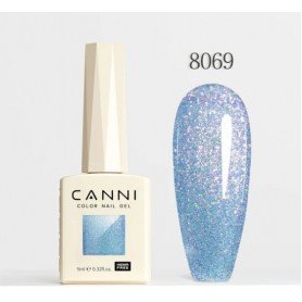 Gelinis nagų lakas su perlo efektu CANNI  8069