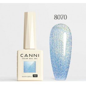 Gelinis nagų lakas su perlo efektu CANNI  8070