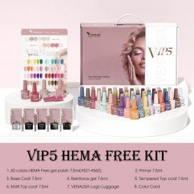 VIP5 Gel Polish Kit 60 Colors Longer delivery time up to 10 business days