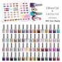 Glitter & Cat Eye Gel 60 Colors Set Longer delivery time up to 10 business days