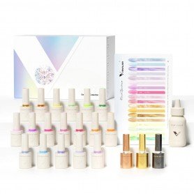 V1 Gel Polish Set – 22 pcs with Colour Card Set Longer delivery time up to 10 business days