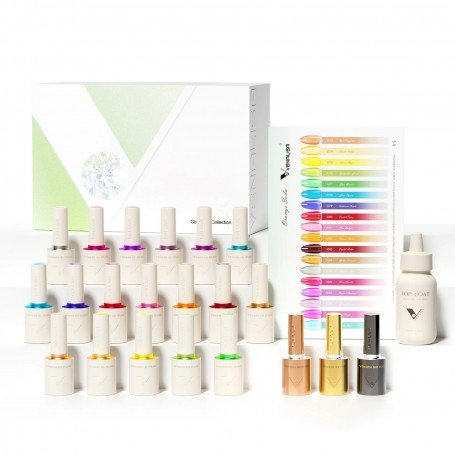 V5 Gel Polish Set – 22 pcs with Colour Card Set Longer delivery time up to 10 business days