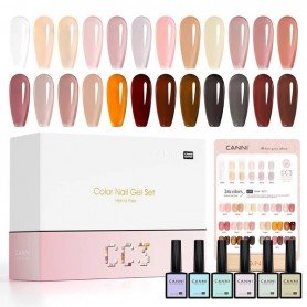 CC3 – 30 Gel Polish Bottles Set – Translucent Colours Longer delivery time up to 10 business days