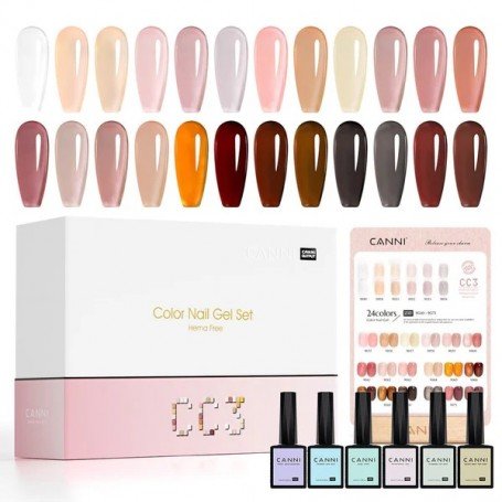 CC3 – 30 Gel Polish Bottles Set – Translucent Colours Longer delivery time up to 10 business days