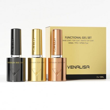 3x10ml bazinis sluoksnis, viršutinis sluoksnis be lipnaus sluoksnio, matinis viršutinis sluoksnis. Rinkinys (3 vnt.)