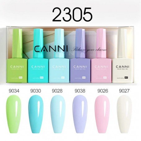 9ML Nail Gel 6 Colors Set 2305. Piegādes laiks līdz 10 darba dienām