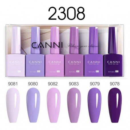 9ML Nail Gel 6 Colors Set 2308. Ilgesnis pristatymo laikas
